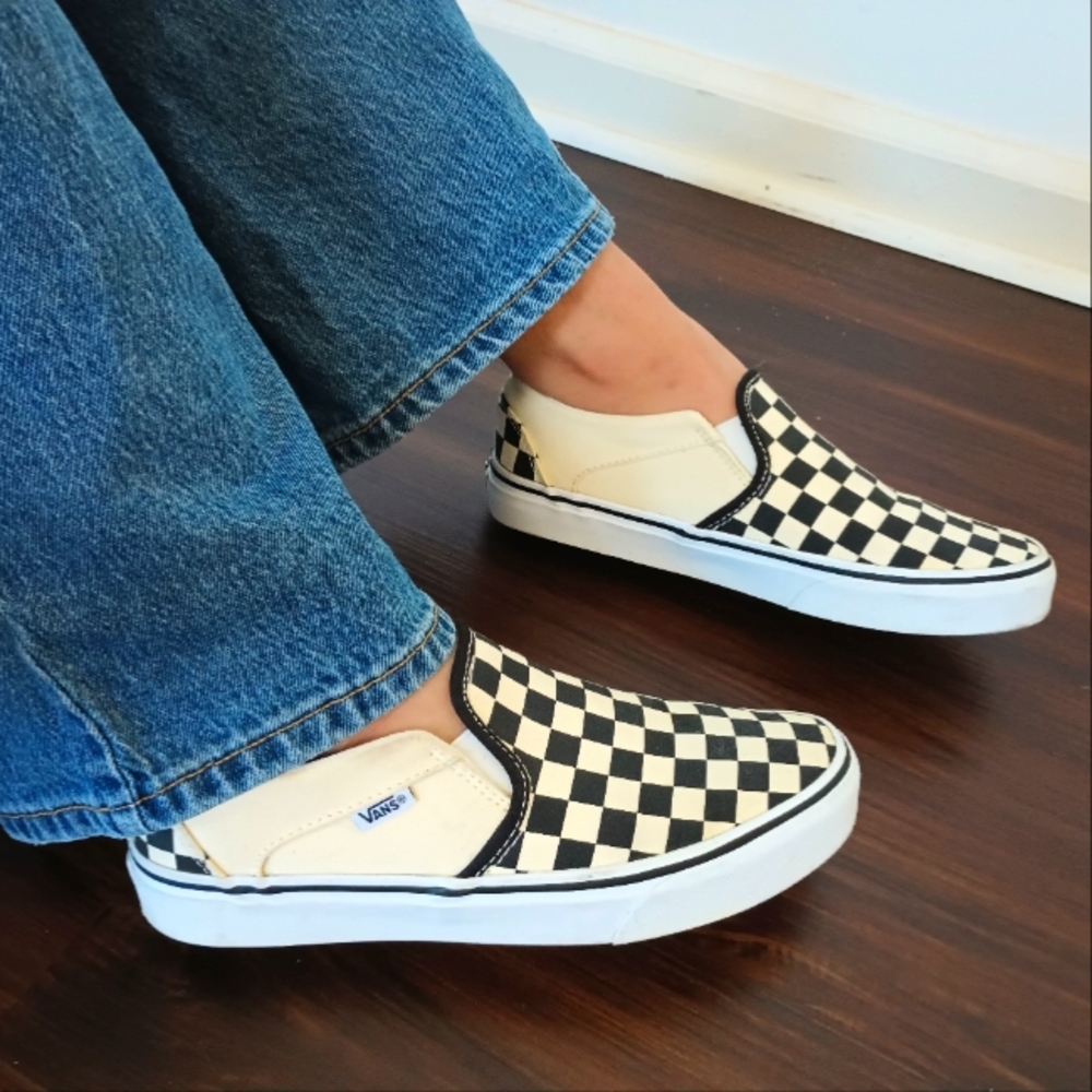 SOLD:Classic Checkered Slip-on Vans